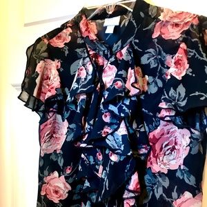 Frilled Front Blouse